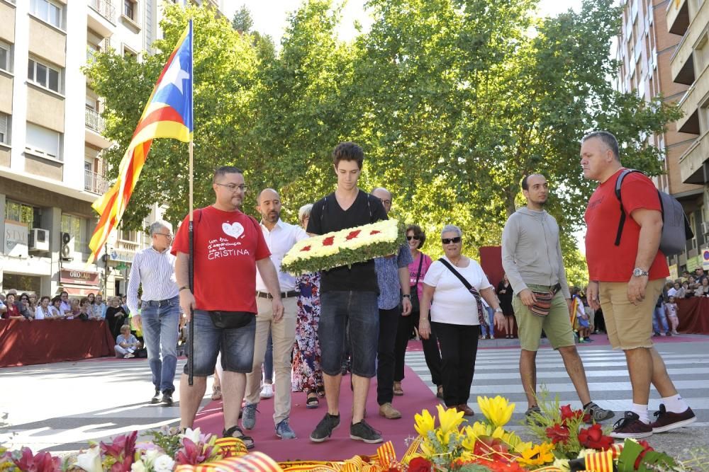 Ofrena de la Diada 2017 a Manresa