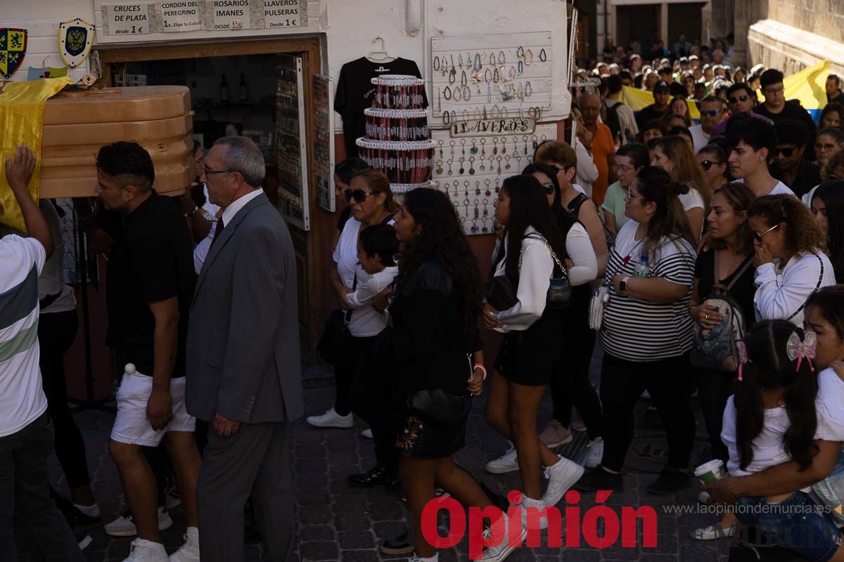 Imágenes del funeral en Caravaca de algunas de las víctimas del incendio en las discotecas de Murcia