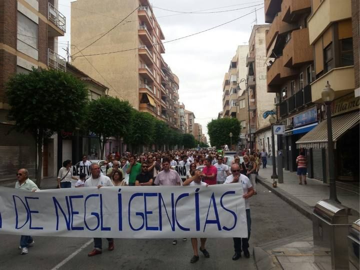 Manifestación 'Aire Limpio' en Alcantarilla