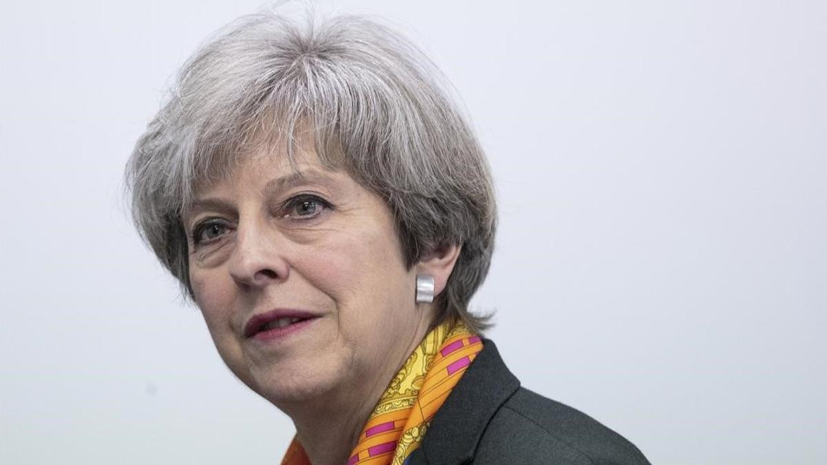 La primera ministra británica, Theresa May, el pasado 5 de mayo.