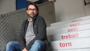 BARCELONA 18 12 2020 Economia Entrevista con el Secretario General de la UGT de Catalunya  Camil Ros    FOTO de RICARD CUGAT