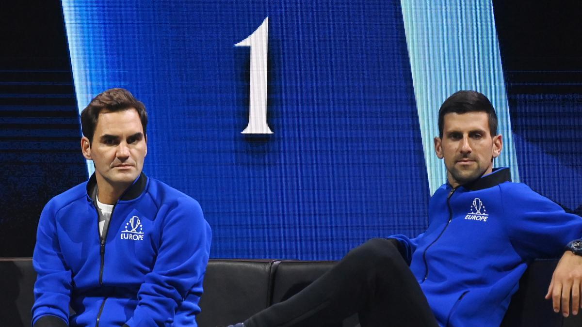 Roger Federer y Novak Djokovic en la Laver Cup