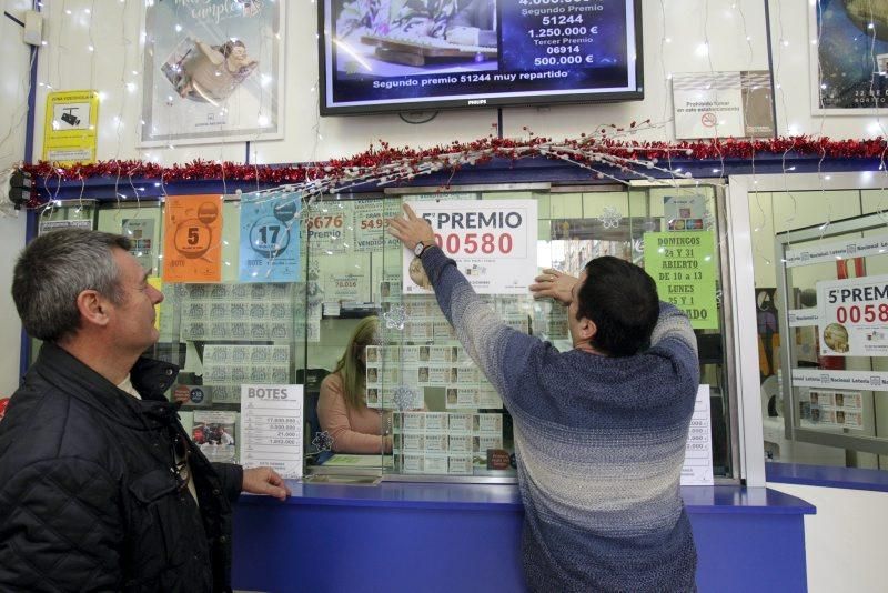 Lotería de Navidad 51.244 premiado en Zaragoza