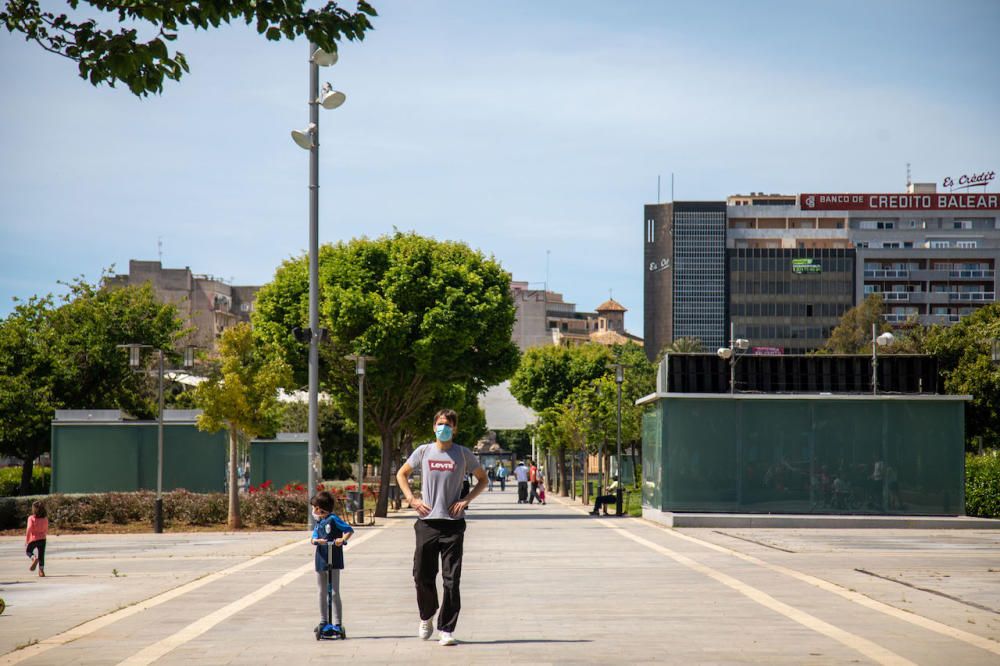 Die Parks in Palma de Mallorca sind wieder geöffnet