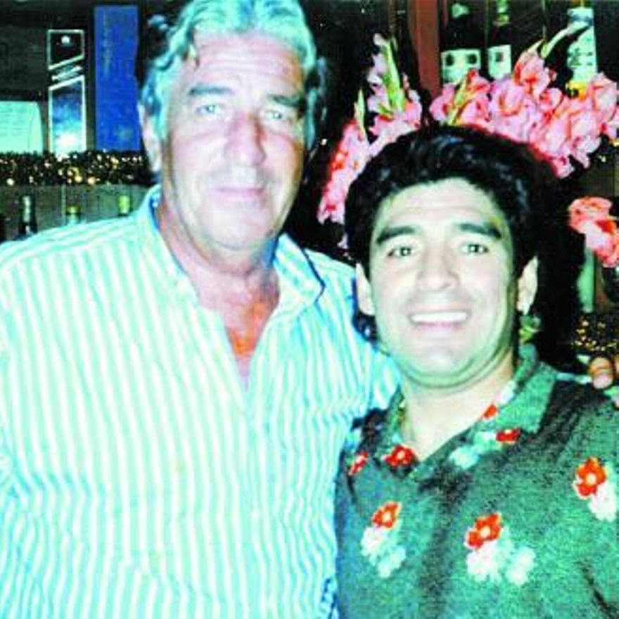 Fotografía de Viberti con Maradona