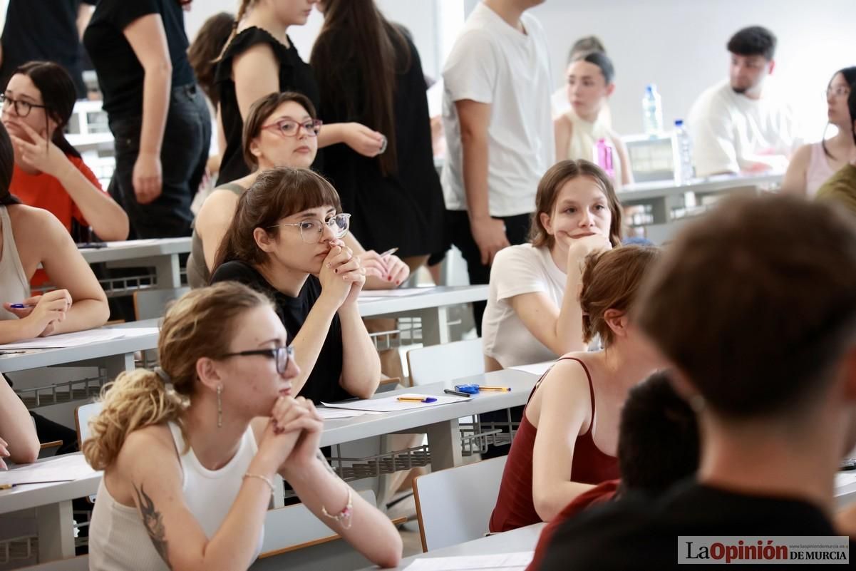 Primera jornada de la PAU en el campus de Espinardo