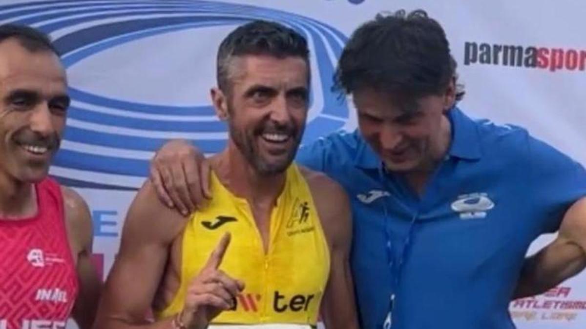 José Antonio Alcaraz, en el podio del Trofeo Corpus de Toledo