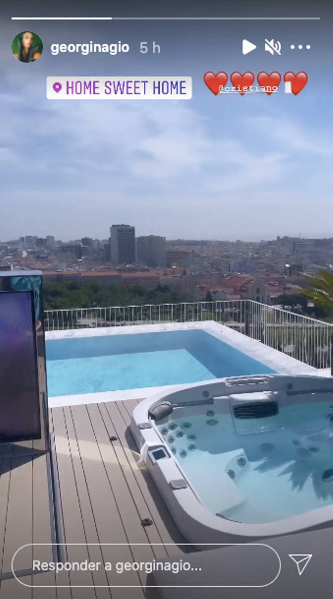 Georgina Rodríguez enseña su terraza