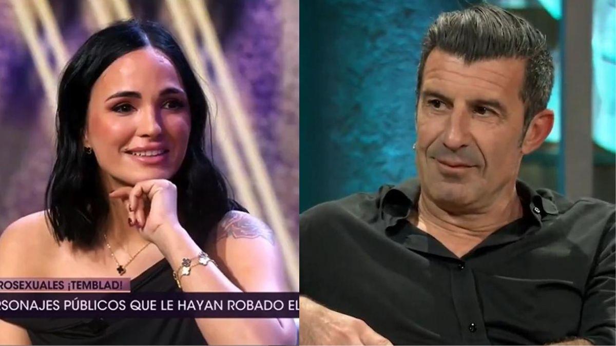 Luis Figo responde a Claudia Bavel
