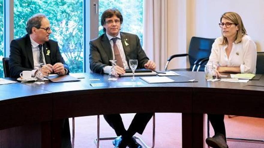 Torra, reunit amb Puigdemont i Artadi, ahir a Berlín.