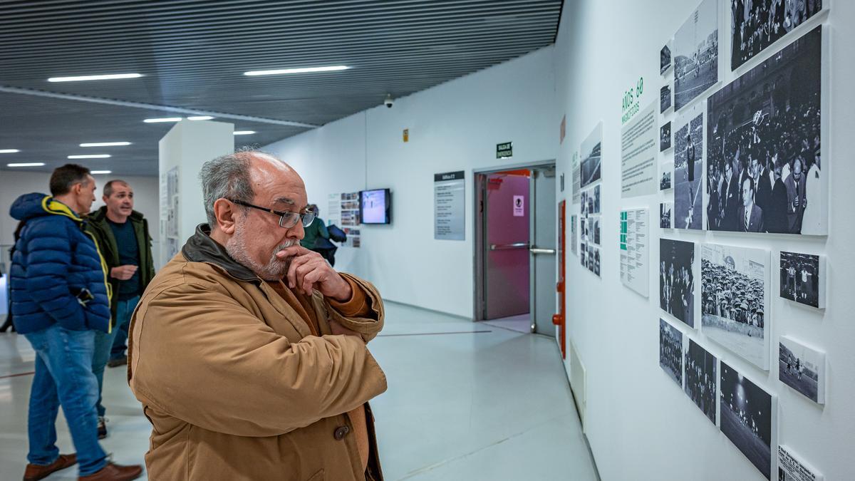 Inauguración de la exposición 'Zaragoza, el fútbol en e_volución' en Etopía