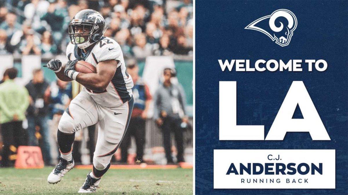 Los Rams dan la bienvenida a Anderson