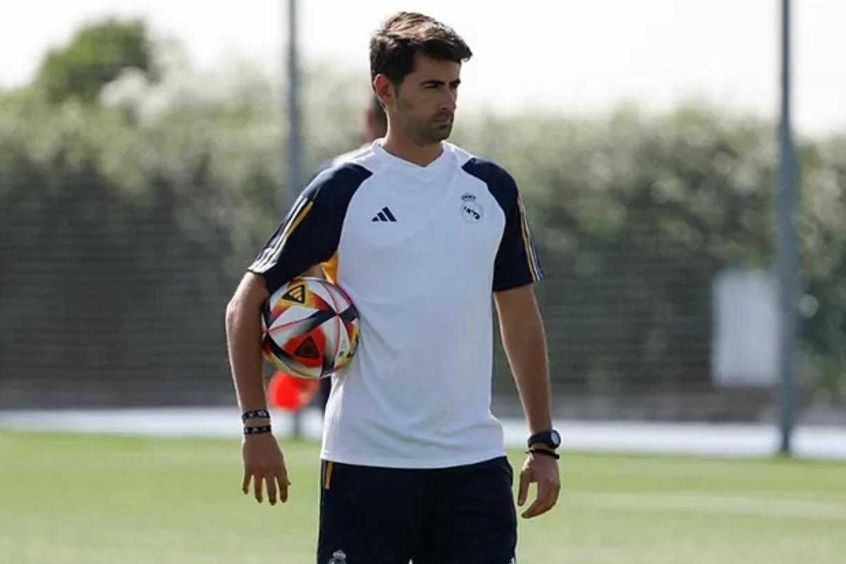Pau Quesada en su etapa como entrenador del Real Madrid C