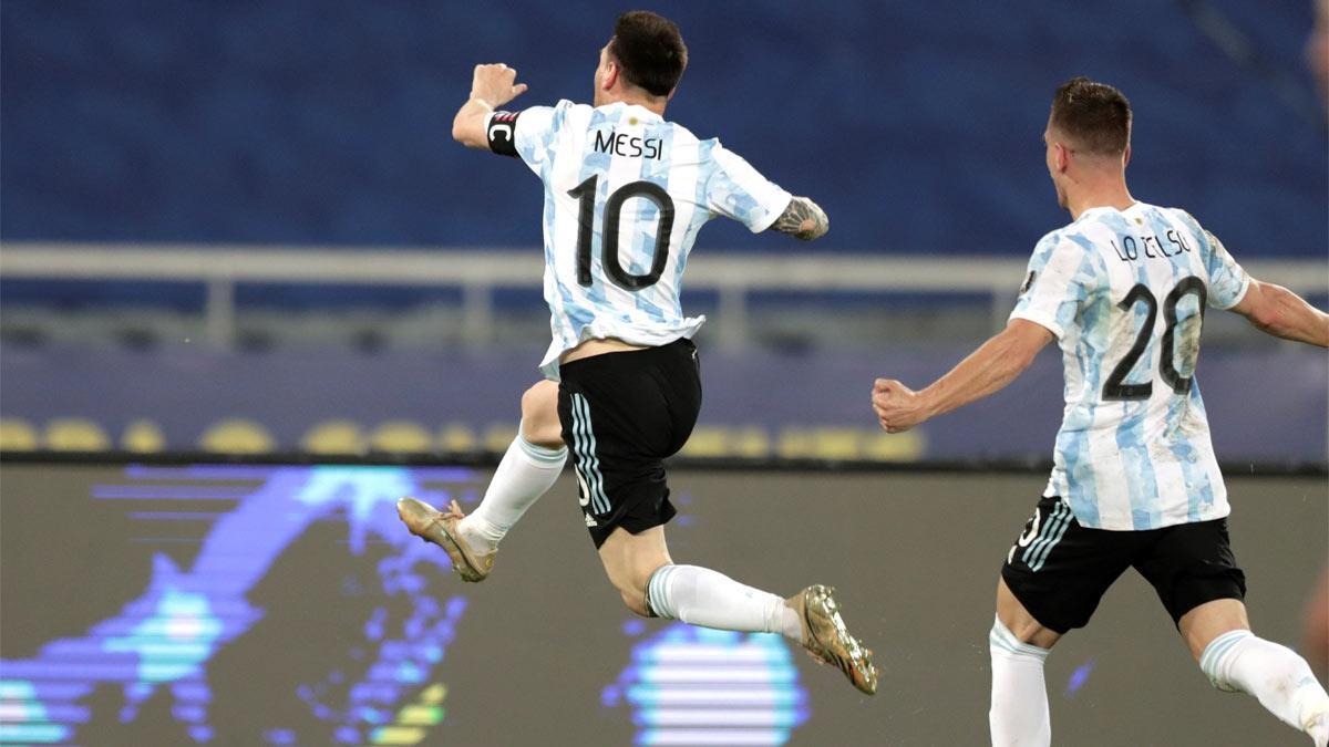 El golazo de Leo Messi para adelantar a Argentina
