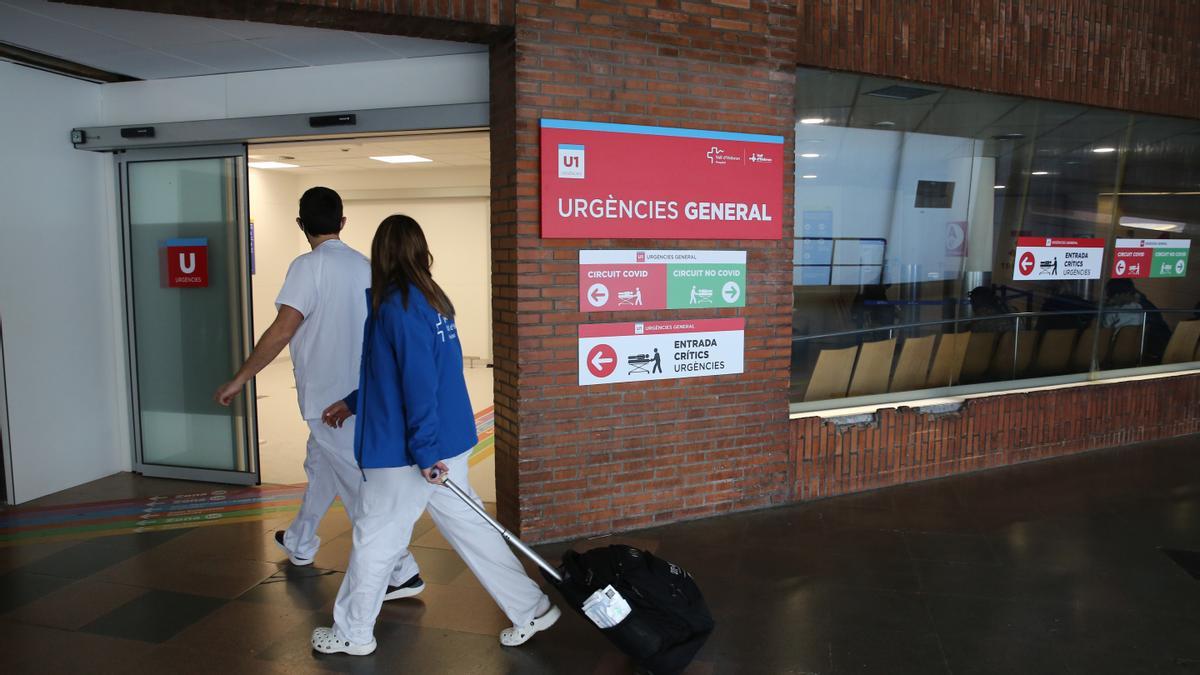  Entrada de Urgencias de un hospital.