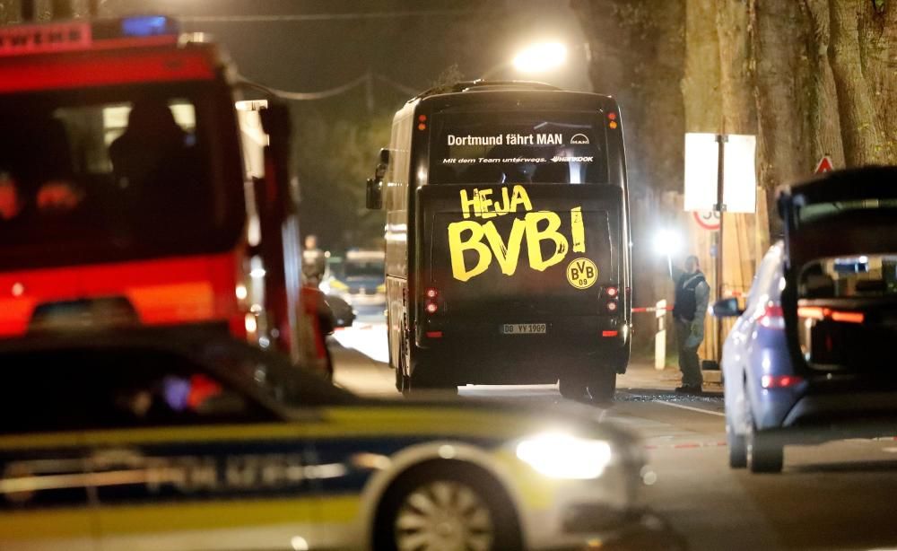 Explosiones contra el autobús del Dortmund