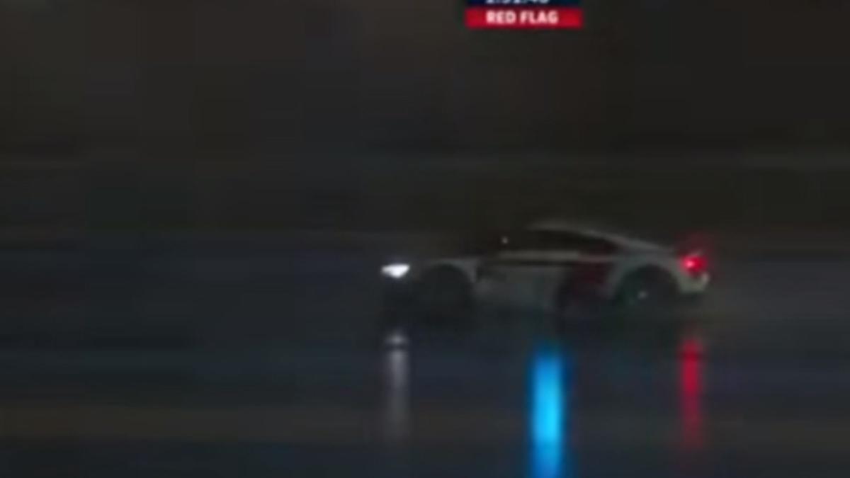 El coche de seguridad derrapó en Le Mans
