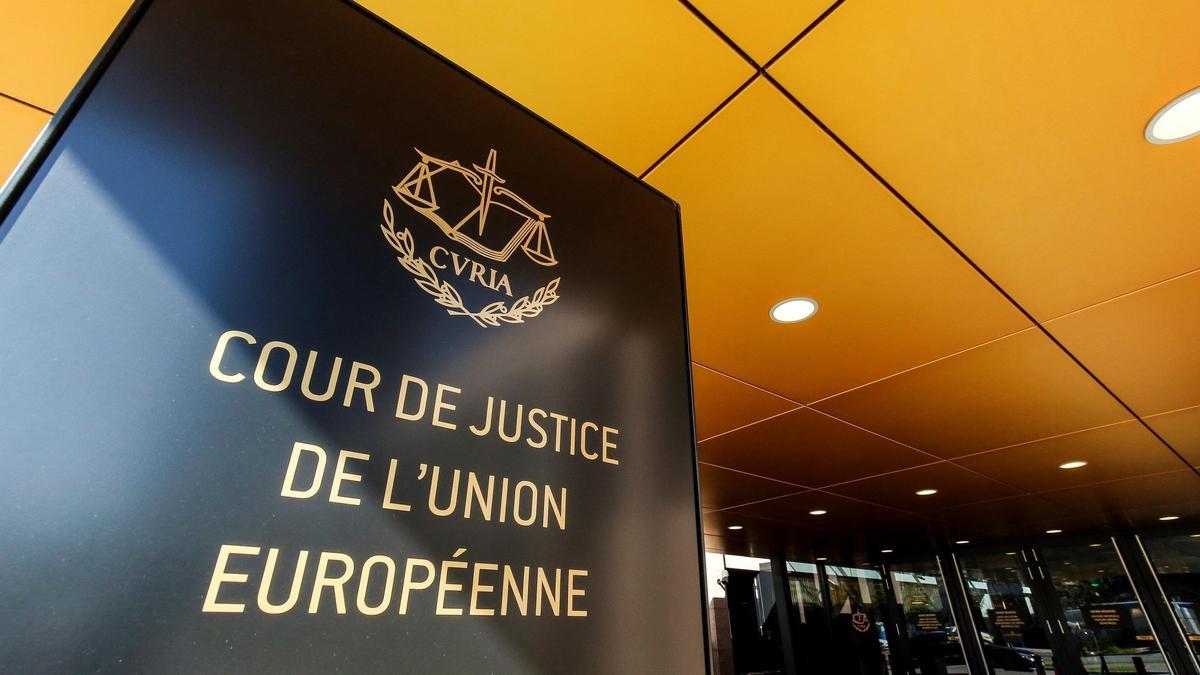 Vista de la entrada del Tribunal de Justicia de la Unión Europea en Luxemburgo.