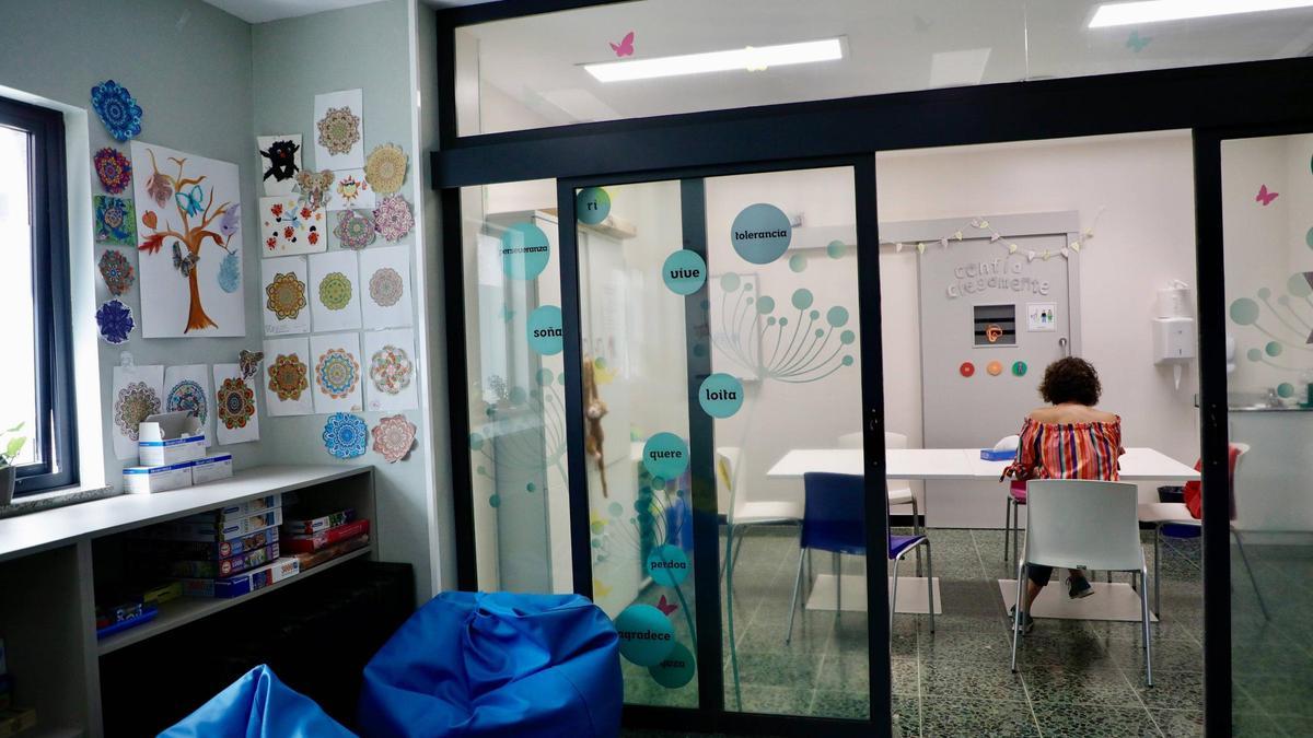 Instalaciones del hospital de día de la Unidad de Salud Mental Infanto-Juvenil del CHUS.
