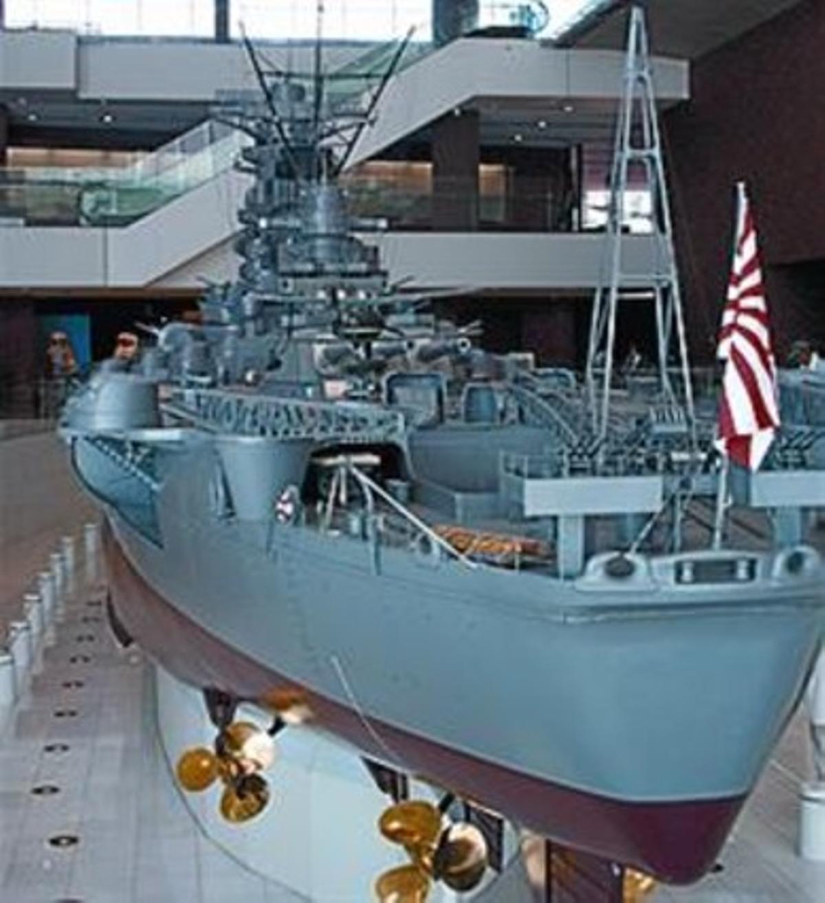 Maqueta del ’Yamato’.