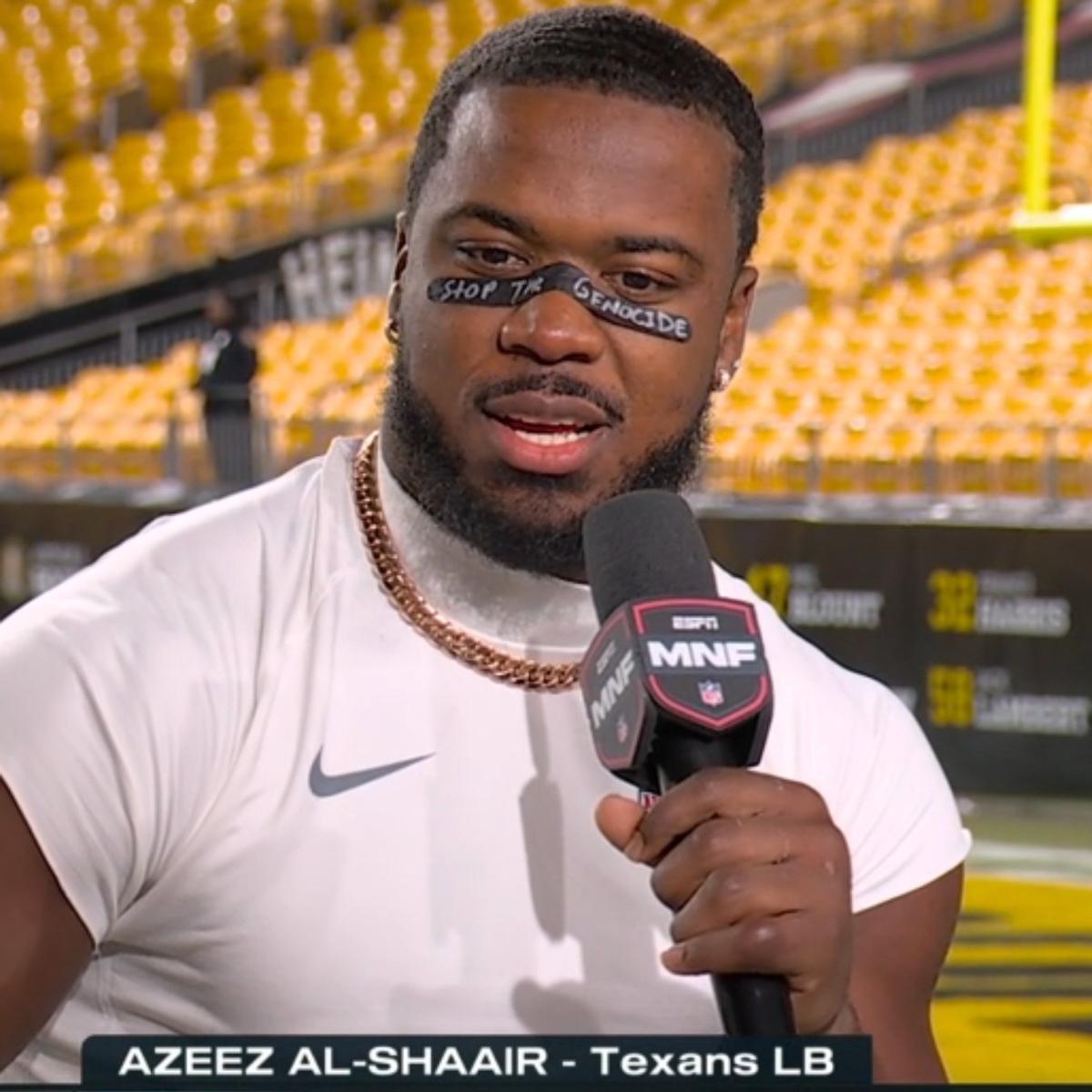 Azeez Al Shaair, de los Houston Texans.