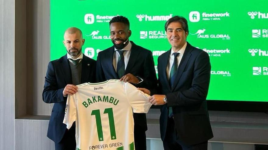 Presentación de Cédric Bakambu como nuevo jugador del Real Betis