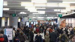 Vestíbulo de la estación de Atocha la pasada Semana Santa