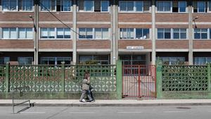Fachada del colegio donde un profesor  fue detenido por presuntos abusos sexuales a nueve menores del centro, a 29 de mayo de 2024, en Lugo, Galicia (España).