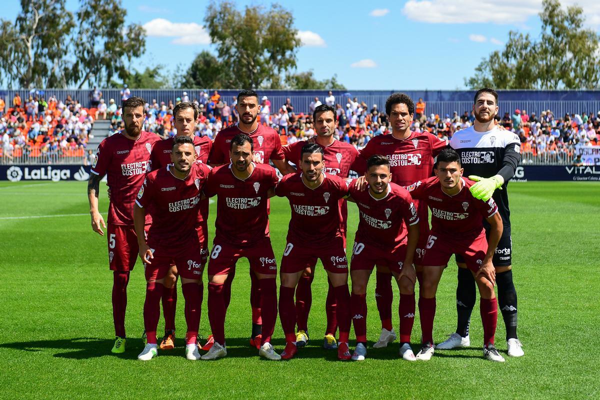 El último once del Córdoba CF en Majadahonda, en la Liga 18-19 en Segunda División.