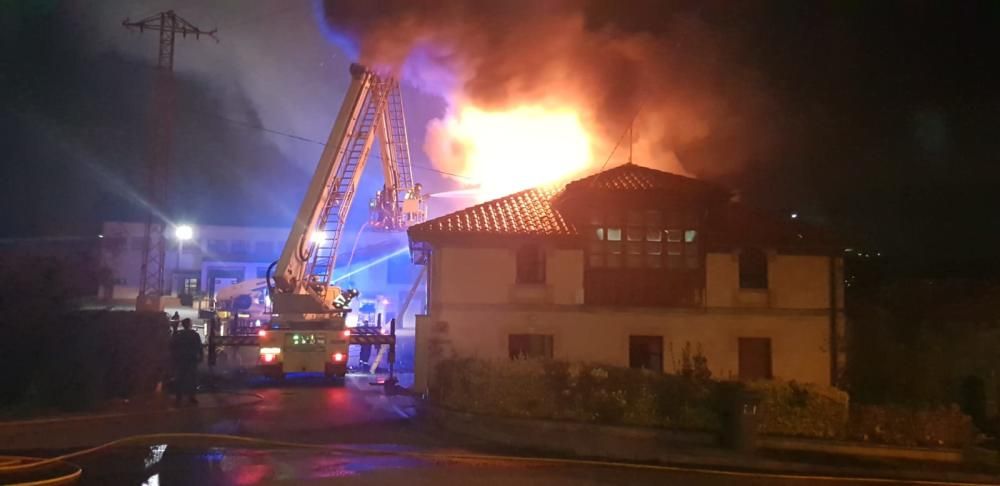 Incendio en una vivienda de Noreña