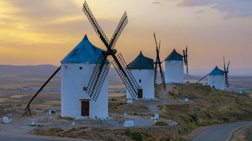Molinos de viento en Consuegra, Toledo.