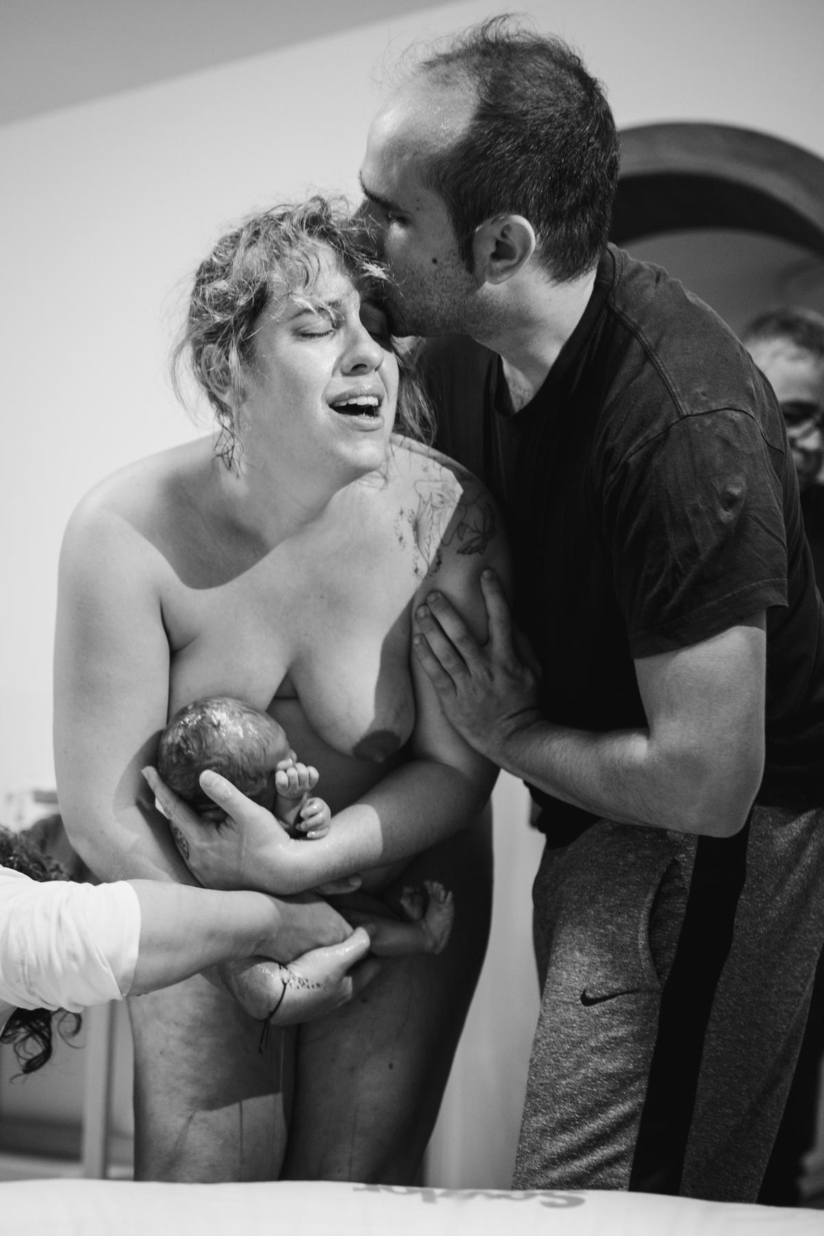 Marian con Lola y su pareja