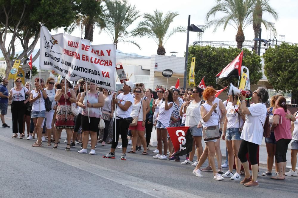 Las camareras de piso protagonizan dos jornadas de huelga en Ibiza