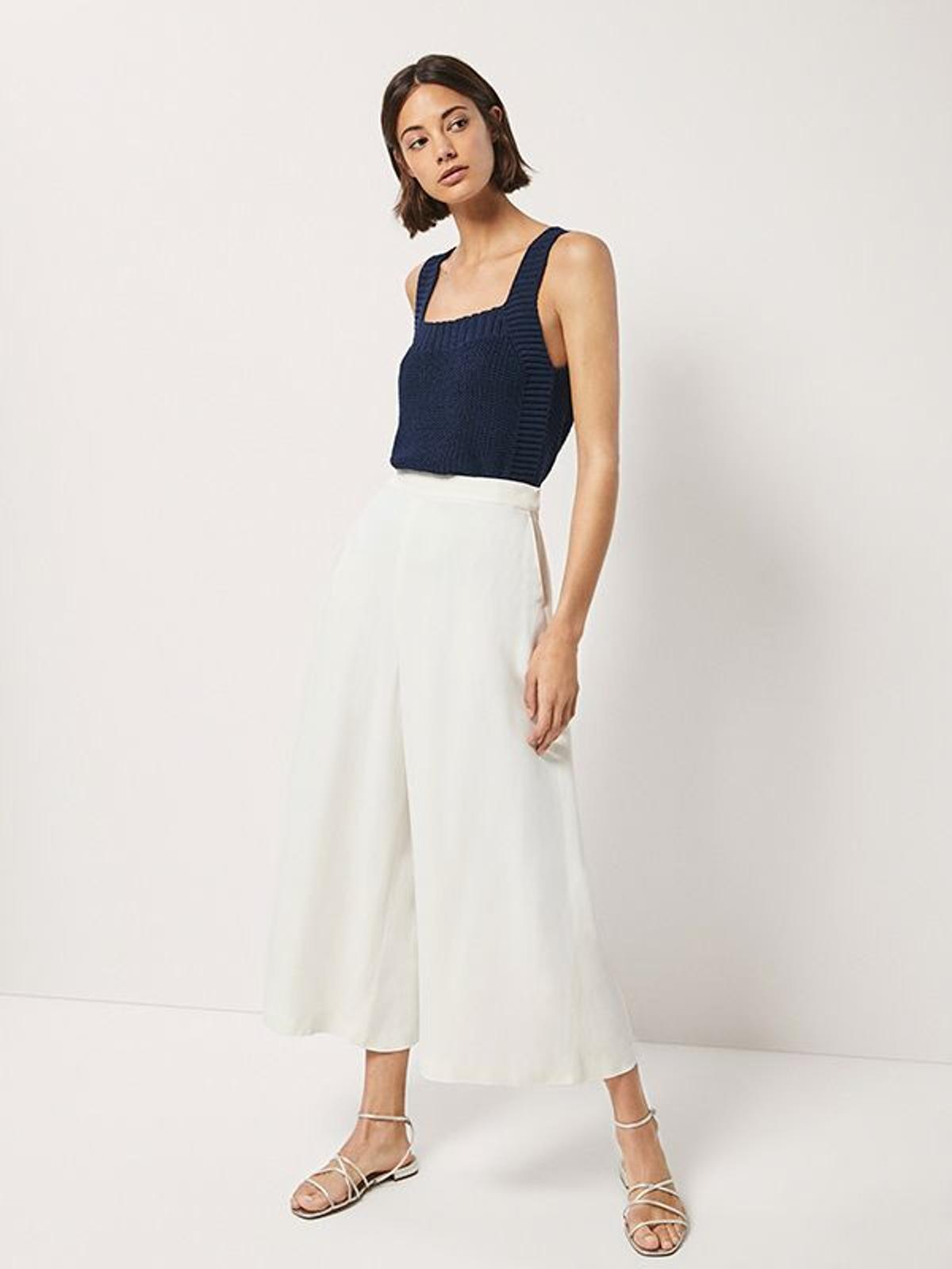 Rebajas Massimo Dutti: culotte con corchetes