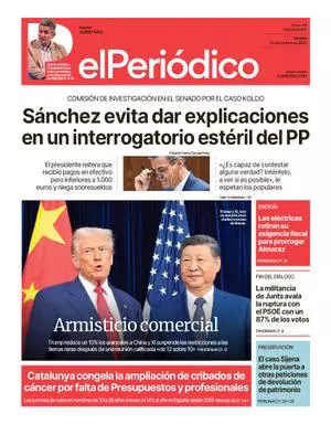 La portada de EL PERIÓDICO del 31 de octubre de 2025