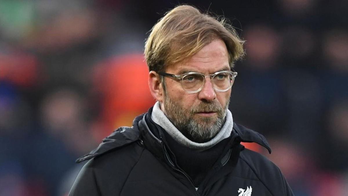 Klopp durante el encuentro ante el Everton