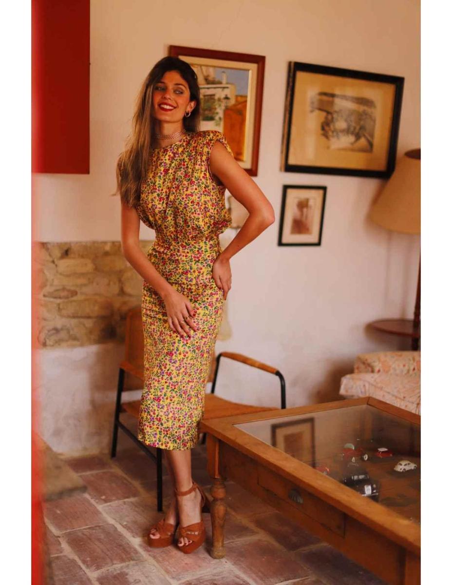 Top y falda de estampado floral de Barey Collection