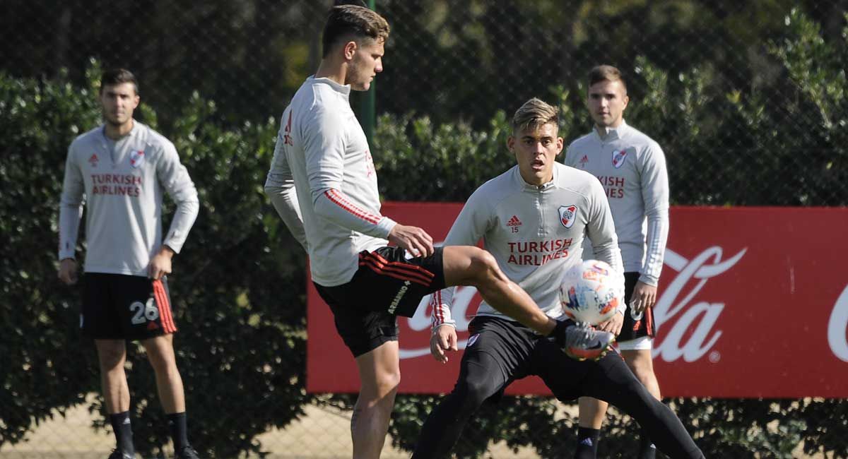 Entrenamiento de River Plate este viernes.