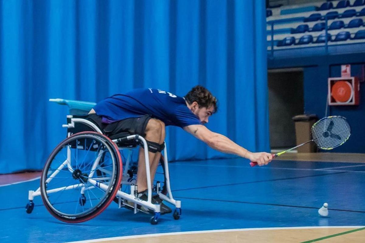 Rubén Nova, durante un entrenamiento