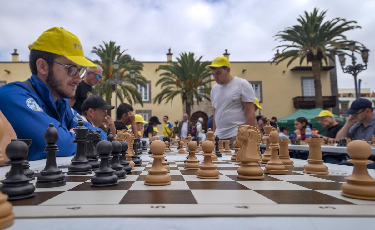 Simultánea de ajedrez en Vegueta, en Las Palmas de Gran Canaria