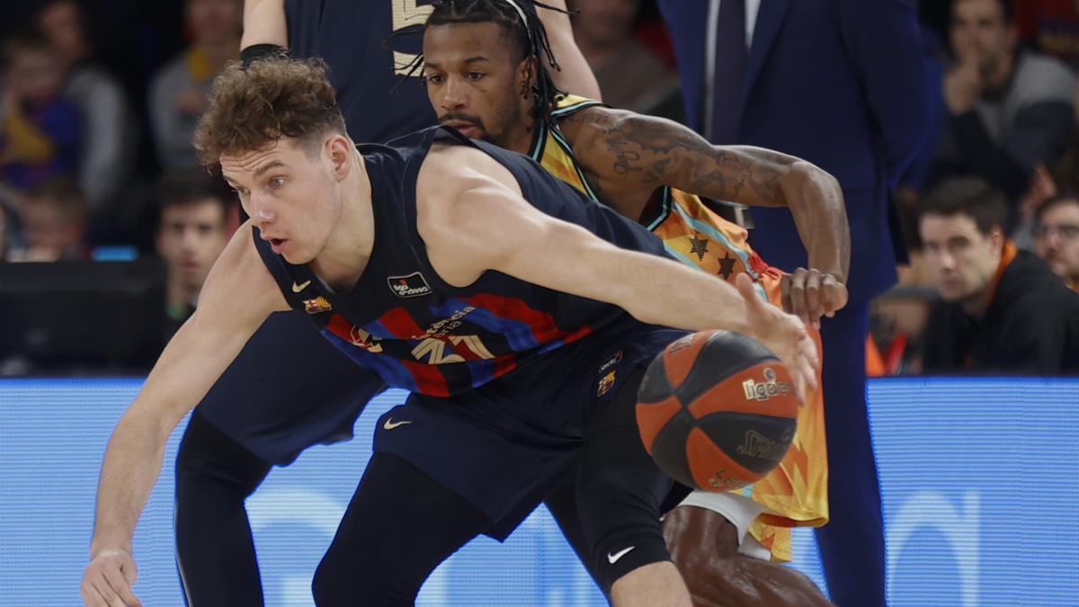 Evans y Jokubaitis, en el último precedente entre el Barça y el Valencia
