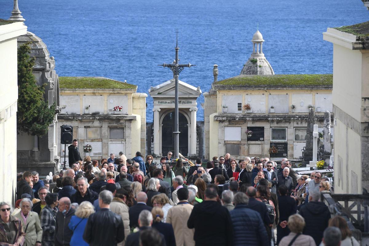 Cementerio de San Amaro en el Día de Todos los Santos.