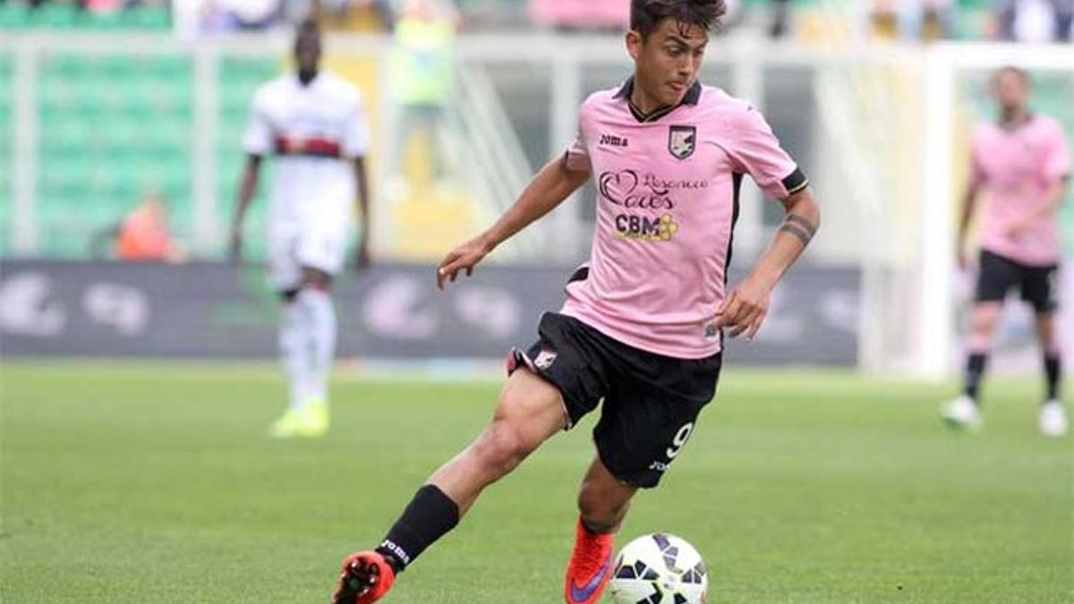 El argentino Paulo Dybala, delantero del Palermo