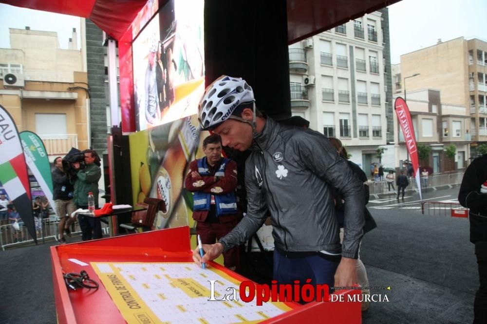 Salida de la Vuelta Ciclista a España desde Lorca