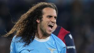 Lazio’s Matteo Guendouzi during the Serie A EniLive soccer match between Lazio and Bologna at the Romes Olympic stadium, Italy - Sunday December 7, 2025 - Sport Soccer ( Photo by Alfredo Falcone/LaPresse )