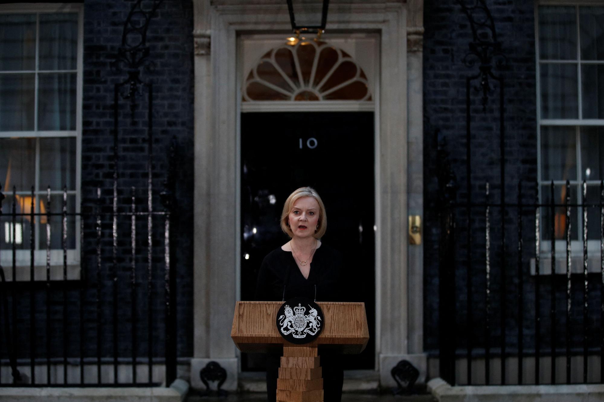 La primera ministra Liz Truss.