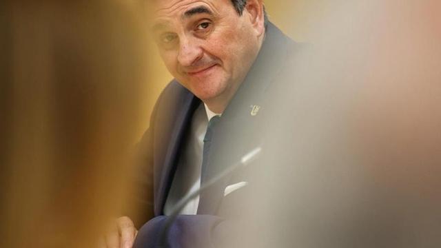 Romero, en la toma de posesión como presidente  de la Mancomunidad. | L.O.