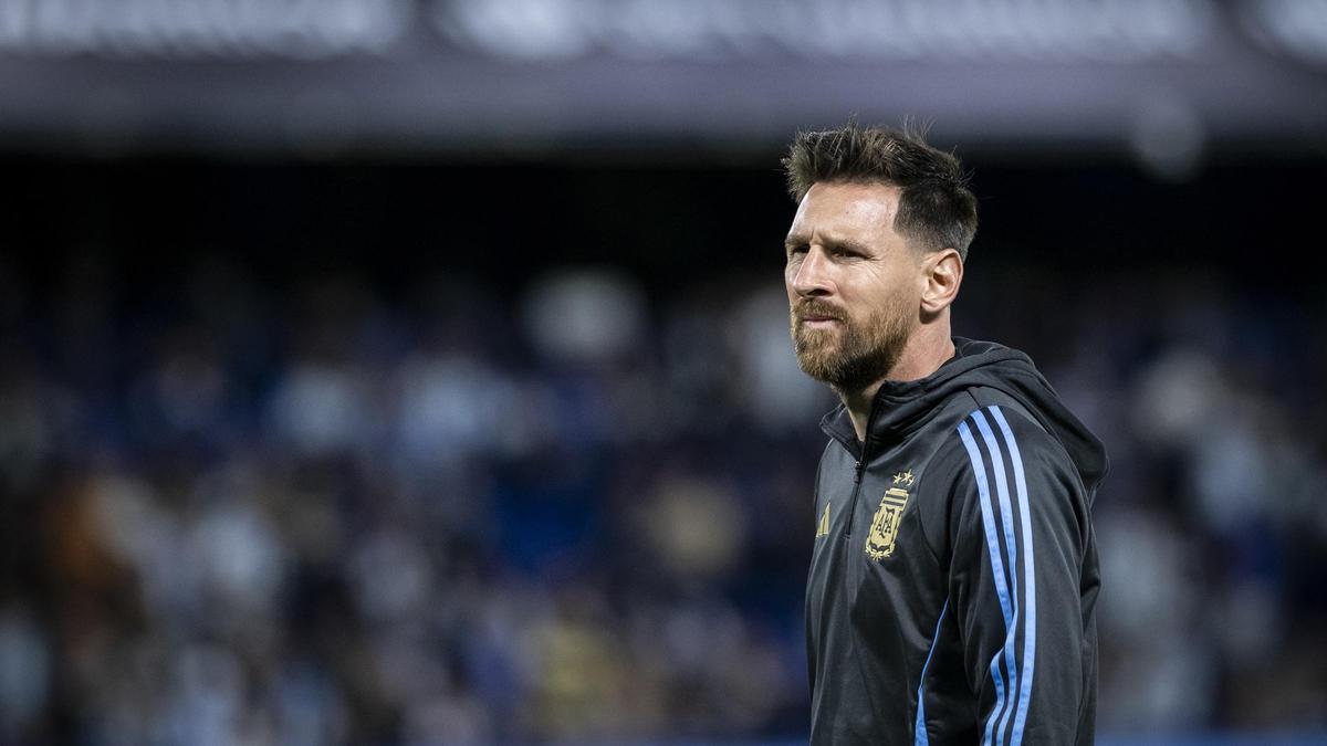 Archivo - El futbolista Lionel Messi, con la selección de Argentina.