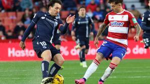 Resumen, goles y highlights del Granada 2 - 3 Real Sociedad de la jornada 28 de LaLiga EA Sports