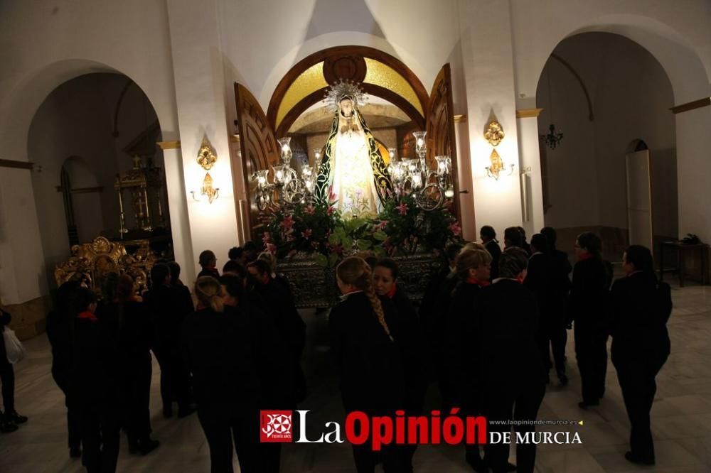 Encuentro en Lorca del Cristo de la Sangre, Señor de la Penitencia y la Virgen de la Soledad